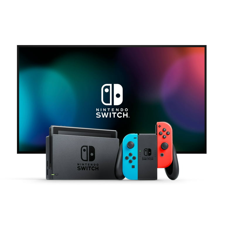 Ensemble Nintendo Switch™ 1.1 de 32 Go avec Joy-Con™ bleu néon et