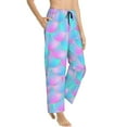 thumbnail image 2 of Xecao Purple Dragon Scales Women's Straight Lounge Pajama Pants: The Epitome of Relaxed Sleepwear, 2 of 9