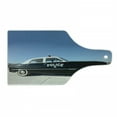 thumbnail image 1 of American Cutting Board, Side View of a Parked Old American Police Car and the Sky Digital Print, Tempered Glass Cutting and Serving Board, Wine Bottle Shape, Blue Beige and Black, by Ambesonne, 1 of 1