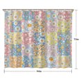 thumbnail image 5 of Football and Flower Black Pattern Modern Waterproof Shower Curtain Set with 12 Hooks, Washable Decorative Bathroom Shower Curtain, 5 of 6