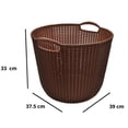 thumbnail image 2 of Cesto Para Ropa Organizador Tipo Tejido Plástico Café, 2 of 4