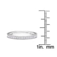 thumbnail image 3 of 10k White Gold Vintage Style Diamond Wedding Anniversary Band (1/7 cttw, I-J Color, I2-I3 Clarity), 3 of 5