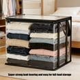 thumbnail image 6 of Big Capacity Clear Plastics Box Oversized Clothes Container Home Organization Boxes For Clothes And Blankets, 6 of 9