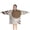 Brown Boho Geometric, variant on Blue Pioneer Flower Pattern Blanket Hoodies for Kids 6-13YR Oversize Wearable Blanket Hoodies for Boys Girls Teens