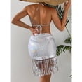 thumbnail image 4 of Conjuntos de Bikini para Mujer 3 Piezas Copa Triangular Correa de Lentejuelas Traje de Baño Parte Superior de Bikini para Playa ANGGREK  Otros, 4 of 6