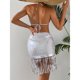 thumbnail image 5 of Push Up Traje de Baño Traje de Baño con Cuello en V Bandeau Correa de Lentejuelas Mujeres Halter Bikini Tankini Set ANGGREK Otros, 5 of 6