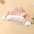 thumbnail image 5 of Scyoekwg Baby Sweaters for Girl Newborn Infants Toddler Baby Boys Sweaters Long Sleeve Round Neck Winter Fleece Thickened Warm Sweaters Pullover (Pink,18 Months), 5 of 5