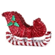 Holiday Time 3D Tinsel Sleigh Tabletop Decor, 13"