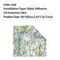 thumbnail image 2 of 3D Stained Glass Privacy Film Decorative Window Sticker, Anti UV Green Leaves Glass Door Film Static Cling Tint for Home Heat Control Non-Adhesive, 35.43x118.11inch, 2 of 10