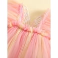 thumbnail image 5 of Infant Girl Rompers Dress Embroidery Butterfly Wing Fly Sleeve Rainbow Color Tulle Skirt Hem Jumpsuits Clothes Baby Bodysuits, 5 of 9