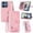 Pink, variant on for Motorola Moto G85 6.67 inch Case, Wallet for Women Men, Durable PU Leather Magnetic Flip Lanyard Strap Wristlet Zipper Card Holder Wallet Phone Case for Motorola Moto G85