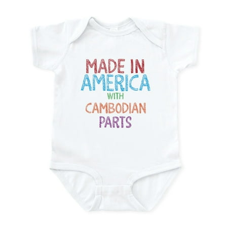 

CafePress - Cambodian Parts Body Suit - Baby Light Bodysuit Size Newborn - 24 Months