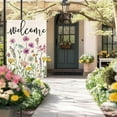 thumbnail image 3 of Welcome Spring House Flag 28x40 Inch Double Sided for Outside Farmhouse Large Seasonal Garden Flags Outdoor Butterfly Colorful Flower Decoration 2-c.28, 3 of 6