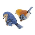 thumbnail image 6 of Resin 3'' Blue Bird Figurines home and garden Ornament Decor - Assorted Set of 2, 6 of 9