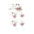 thumbnail image 4 of Wuqi 5 Pieces Bridal Flower Wedding Hair Pins Pearl Hair Pins Clips Headpiece Gold Wedding Hair Accessories Jewelry with Rhinestone for Brides Bridesmaids Women, 4 of 5