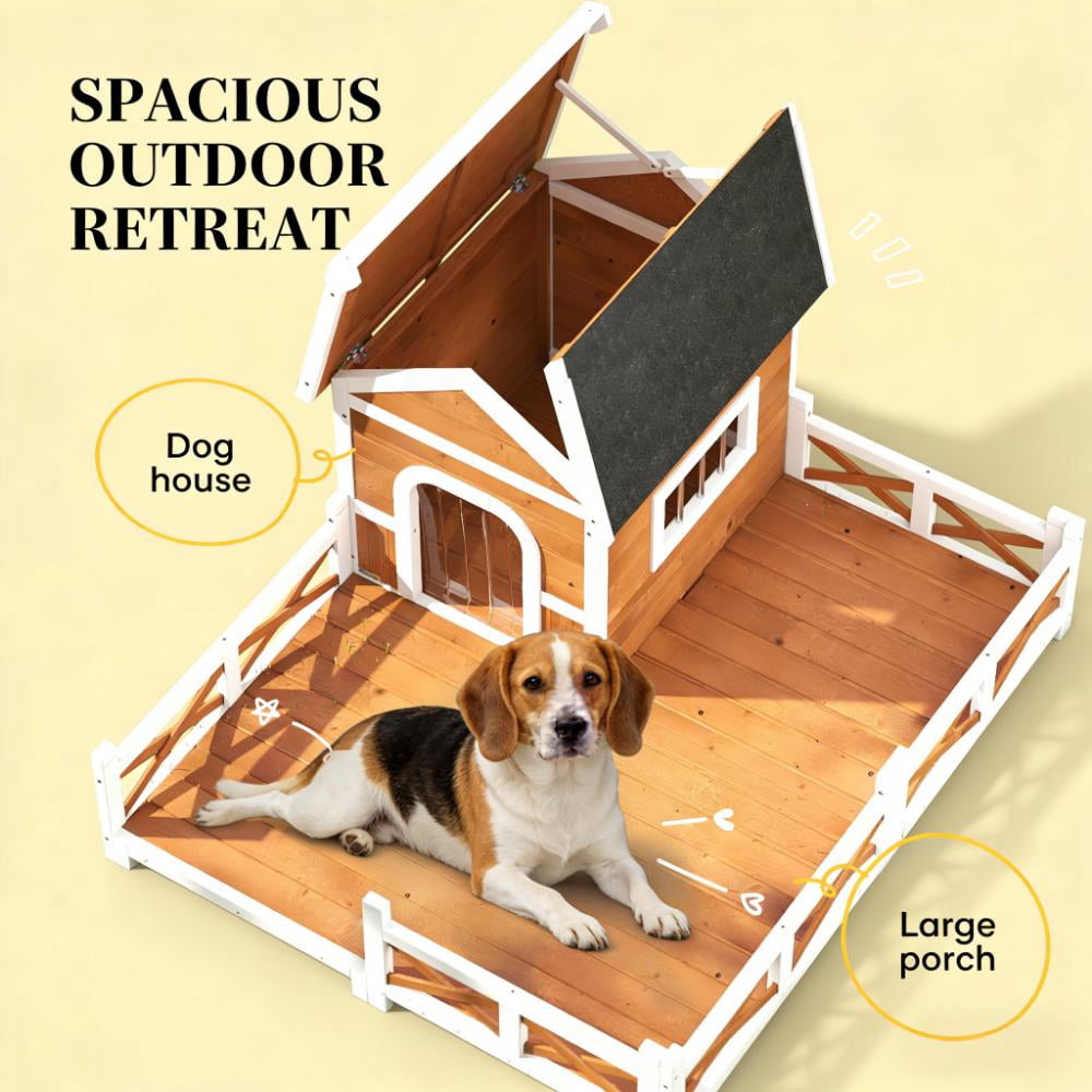 Dog Shelter Outdoor Wooden Dog House