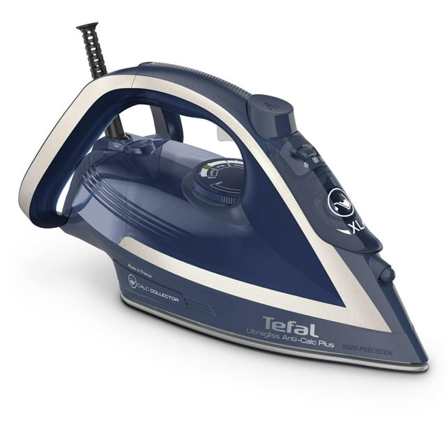 Plancha de Vapor Tefal Azul y Blanco Anti-Kalk Plus Suela Resistente a Arañazos 2800 W