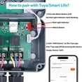 thumbnail image 3 of Smart Switch Box,GREENCYCLE 3 Gang Outdoor Switch Box,Upgraded Smart Heavy-Duty Waterproof Outdoor Electrical Box IP66,WiFi Pool Timer Compatible with Tuya/Smart Life,110V-240V,Outdoor Use, 3 of 9