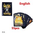 thumbnail image 3 of 27-55 Pcs Cards German Spanish French English Vmax GX Color Energy Card Pikachu Rare Collection Battle Trainer Boys Gift, 3 of 5