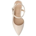 thumbnail image 5 of Journee Womens Scipio Crossover Ankle Strap Pointed Toe Pumps, Widths Available, 5 of 9