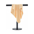 thumbnail image 4 of 2X Modern Portable Hand Towel Holder Stand for Bathroom Stainless Steel Countertop Towel Rack Stand Brushed Black, 4 of 5