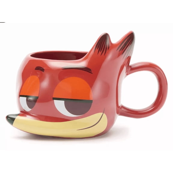 Disney Parks Nick Wilde Sculpted Coffee Mug, Zootopia New With Tag