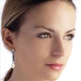 thumbnail image 3 of Galaxy Gold 14k White Gold Chandelier Earrings with Blue Topaz and Pearls, 3 of 3