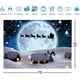 thumbnail image 2 of Fondos de fotografía navideños nevados, telón de fondo de cuento de hadas navideño, luna, Papá Noel, reno, suministros para fiestas de invierno, nieve blanca (2,1 x 1,5 m), 2 of 5