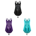 thumbnail image 3 of Minnieouse Mujeres chaleco niñas Floral Tanktop correr deportes banquete elegante camisola playa vacaciones trabajo verano Top ropa Prendas para la parte del cuerpo Verde L, 3 of 6