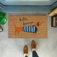 YINECHENCER Layering Mat For Front Porch Cute And Funny Dog Mat