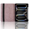 thumbnail image 2 of Case for iPad Pro 11 inch (M4 2024/M5 2025), Pink Leather Folio Stand with Pencil Holder & Card Slot, Auto Wake/Sleep, 2 of 7