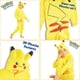 thumbnail image 4 of Pijama Onesies Pokémon Pikachu para niños de 7 a 8 años, amarillo, 4 of 7