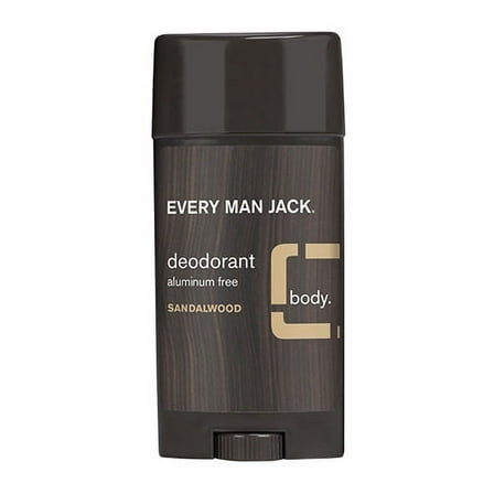 Every Male Jack Body Aluminum Free Deodorant, Sandalwood, 3 Oz