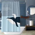 thumbnail image 2 of Cortina de ducha con patrón de animales, cortina de baño Simple y bonita, 1 ud., 2 of 5
