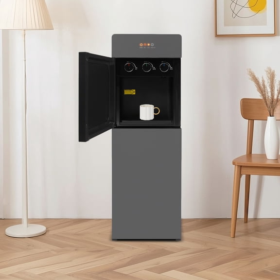 Bottom Loading Water Cooler Dispenser for 5 Gallon Bottles - 3 Temperatures with Hot, Room & Cold Spouts, Overload Protection, Dry Burning Protection,Water Dispenser for Home, Office