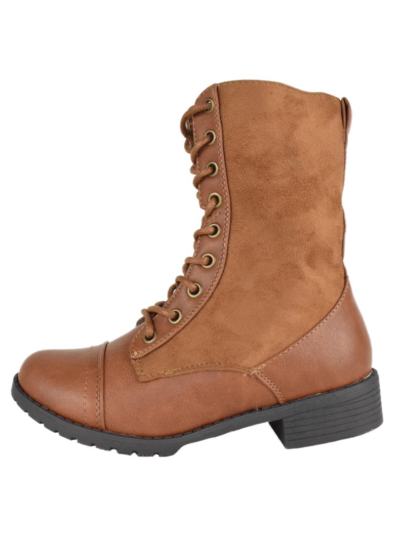 Combat Boots Tie Up Brown Boots CAMDEN Tundra-brown Suede Combat