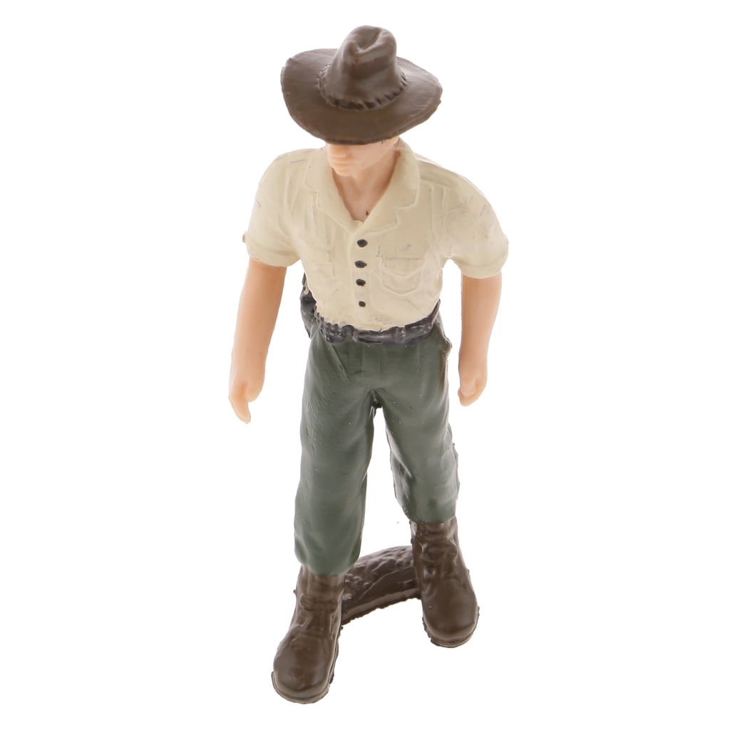 Realistic Farmer Man People Model Figure Figurine Kids Toy Home Decor 