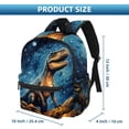 thumbnail image 2 of Starry Dinosaur Cute Printed Backpack with Adjustable Shoulder Strap, Large Capacity, Lightweight, 2 of 6