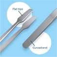 thumbnail image 3 of MMOBIEL Stamp Tweezers 2-Pack Stainless Steel Flat Tip 4.5in, 3 of 5