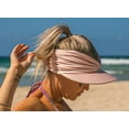 thumbnail image 2 of Muryobao Adult Female Womens Sun Visor Hat Wide Brim Summer UPF 50+ UV Protection Beach Sport Cap Pink, 2 of 7