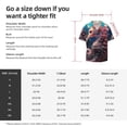thumbnail image 5 of Lsque Ocean Seahorse print Men's Cuban Collar Short Sleeve Shirt Summer Beachwear Casual Button Down Fashionable Vacation Leisure Shirt-Medium, 5 of 7
