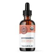 Vimergy USDA Organic Ashwagandha Liquid Extract, Trial Size - 27 Servings  Stress Supplement Drops  Adaptogen - Supports Cognitive Function  Sleep Support  Alcohol-Free