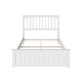 thumbnail image 3 of Mission Full Wood Foundation Bed with Matching Footboard in White, 3 of 10