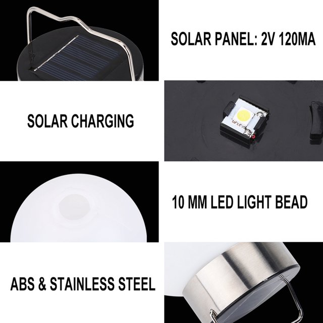 Solar Ball Hanging Light, Environmental 2V 120mA Ball Hanging Light Waterproof For Fence