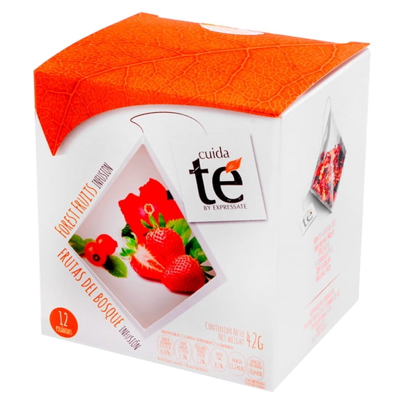 Té de Infusion Frutas del bosque 12 piramides Cuida te 12 piramides