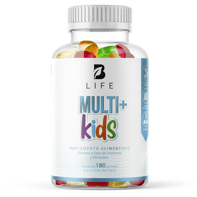 Multivitamínico Niños 180 Gomitas Veganas Sin Azúcar, B Life BLIFE GOMITAS