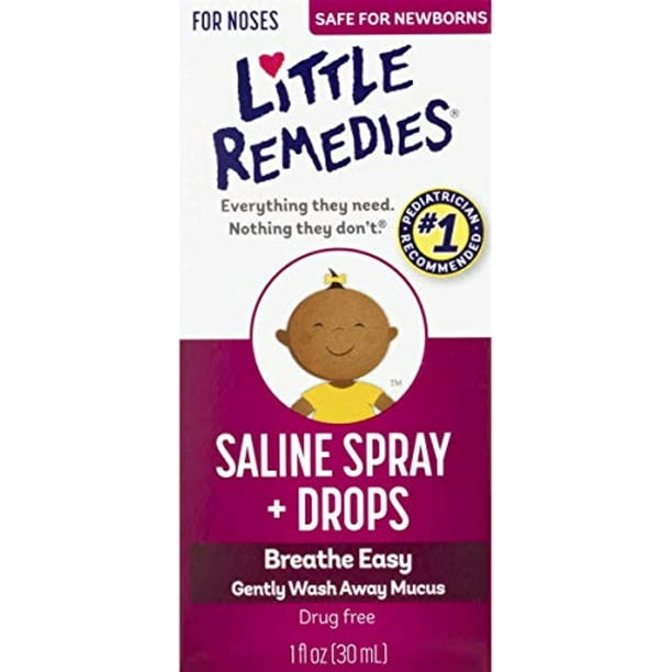 Little Remedies Little Noses Saline SprayDrops 1 fl oz (Pack of 2)