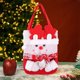 thumbnail image 4 of Christmas Knitted Gift Bag Cute Red Scarf Snowman Elderly Candy Tote Bag Christmas Decoration, 4 of 6