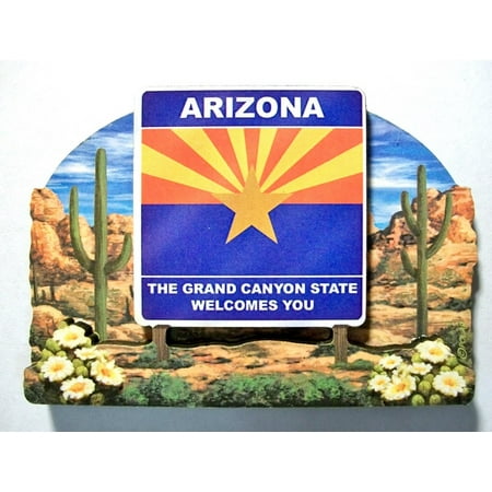 Arizona Led Sign - Arizona State Welcome Sign Artwood Fridge Magnet
