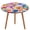 style-7, variant on Floral Colorful Flower Round Fitted Tablecloth with Elastic Edged & Backing, Round Table Cover for Indoor Outdoor Patio Use Fits Tables Up to 40" - 54" Diameter